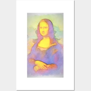 Gioconda - Mona Lisa instagram filters - Watercolors Posters and Art